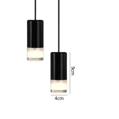 Black minimalist led wall lamp for bedroom and living room