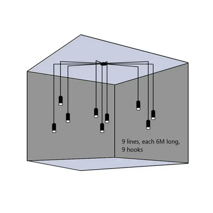 Black minimalist led wall lamp for bedroom and living room