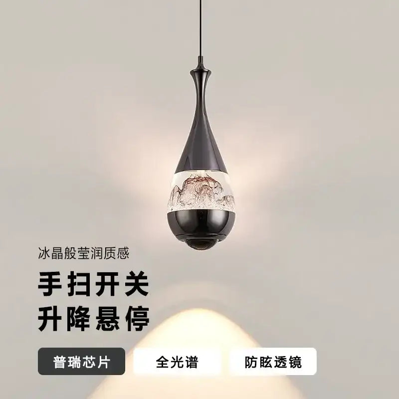 Black mountain glass pendant chandelier for dining room decor