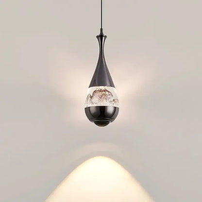 Black mountain glass pendant chandelier for dining room decor