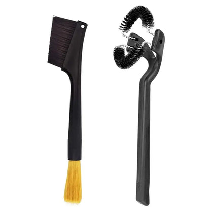 Black plastic espresso machine cleaning brush set kitchen tool