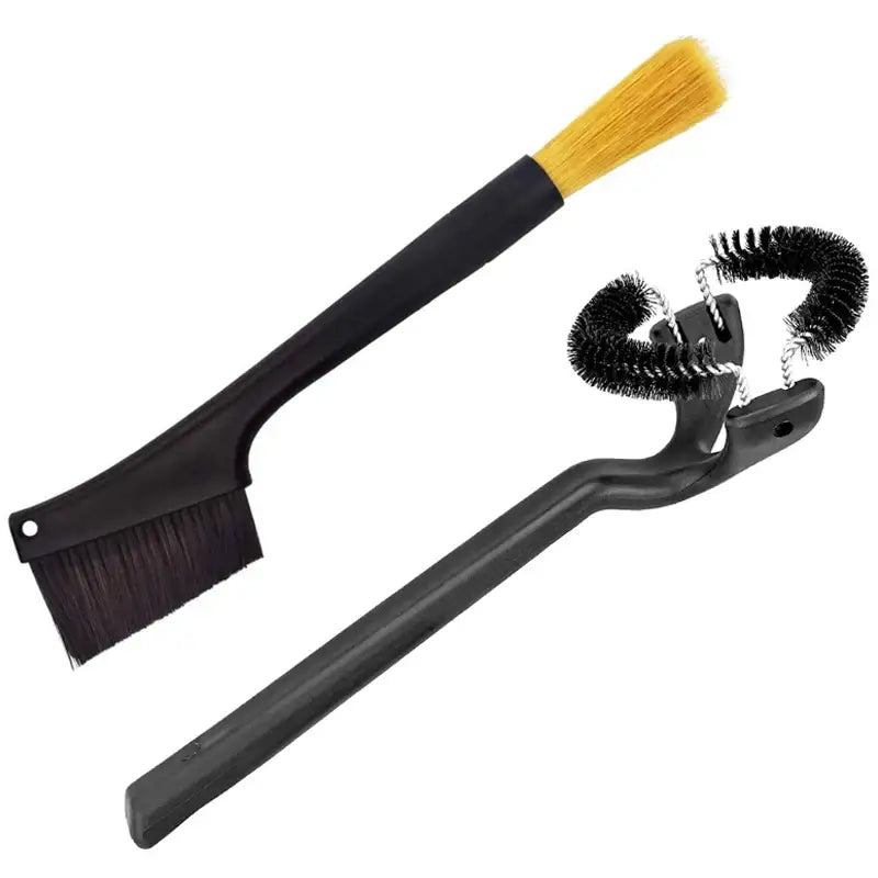 Black plastic espresso machine cleaning brush set kitchen tool