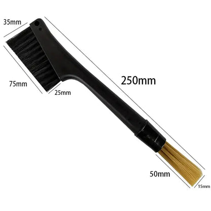 Black plastic espresso machine cleaning brush set kitchen tool