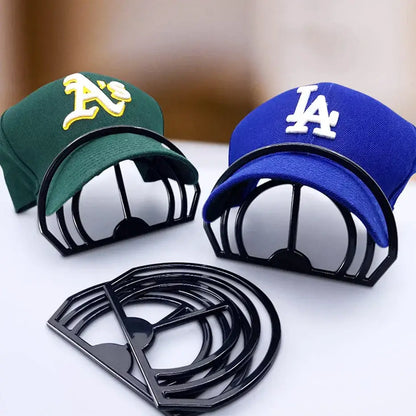 Black plastic hat brim bender bedroom cap display holder