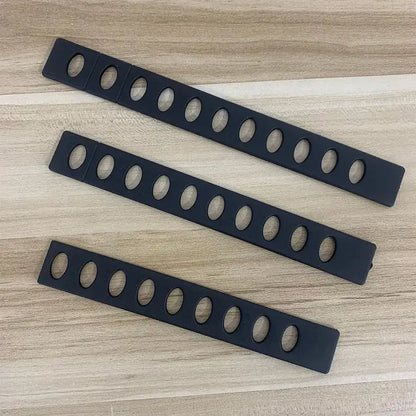 Black plastic knife blade protectors set kitchen cleaver sleeves