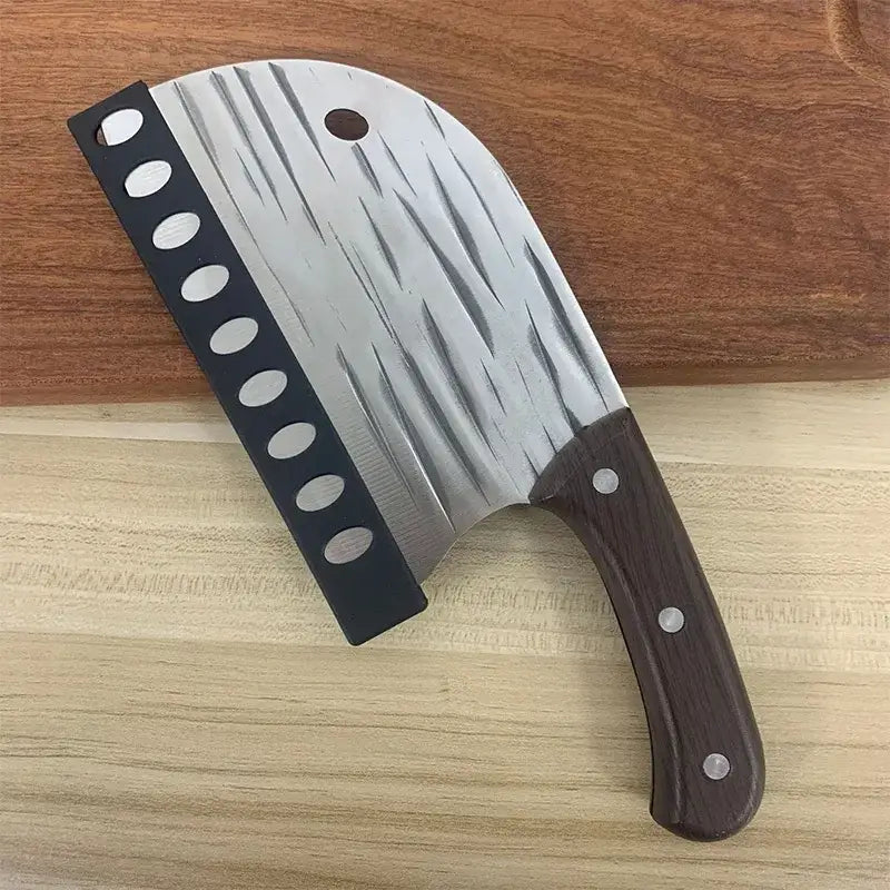 Black plastic knife blade protectors set kitchen cleaver sleeves
