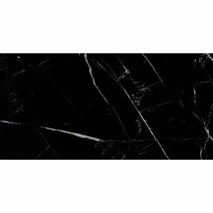 Black Polished Marble Tiles 12x24