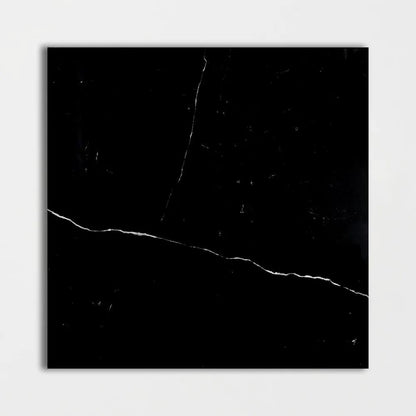 Black Polished Marble Tiles 18x18