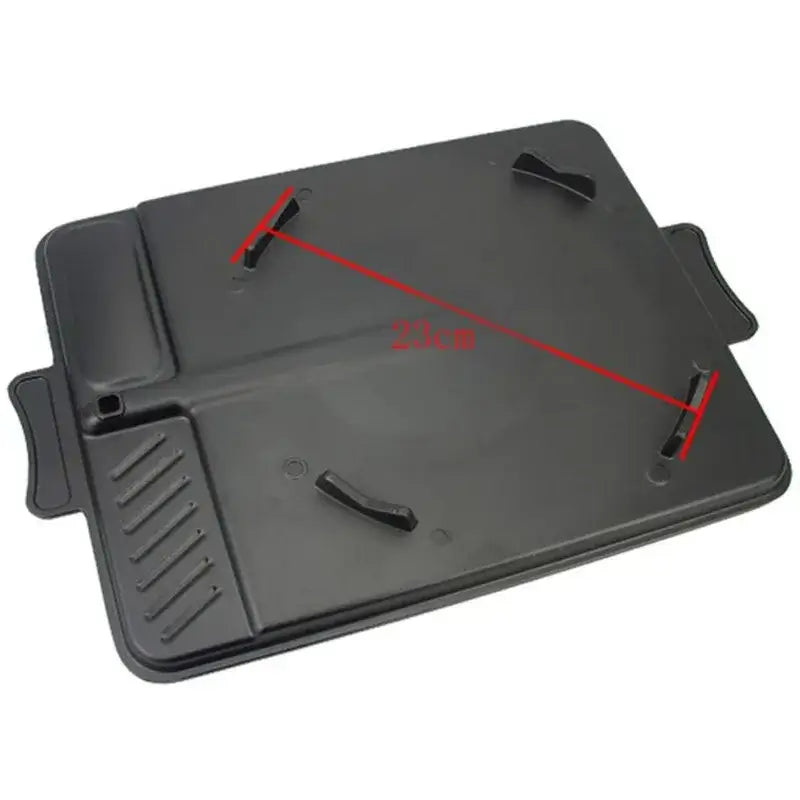 Black rectangular non stick korean grill pan kitchen bbq tray