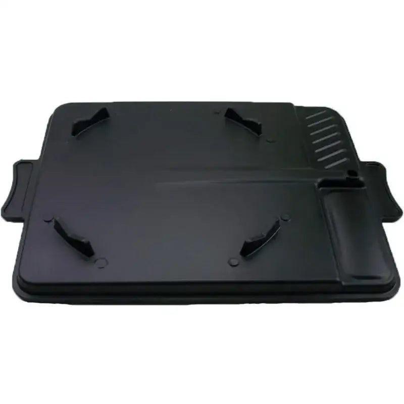 Black rectangular non stick korean grill pan kitchen bbq tray