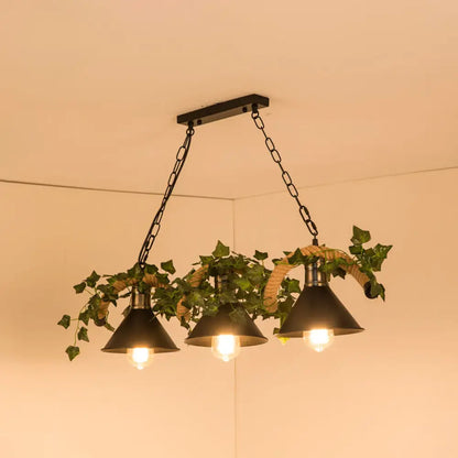 DecorBites™ Black Retro Metal Pendant Light - Industrial Hanging Island Fixture
