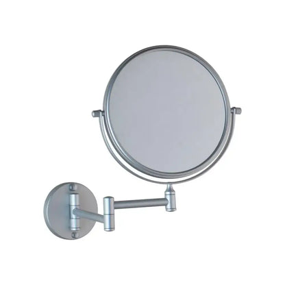 Black round magnifying wall mounted beauty mirror for bedroom