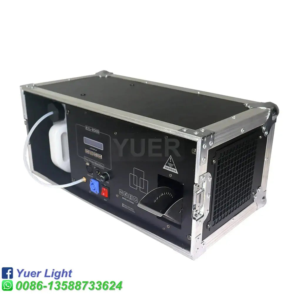 Black & silver 2000w haze machine – party room atmosphere effect