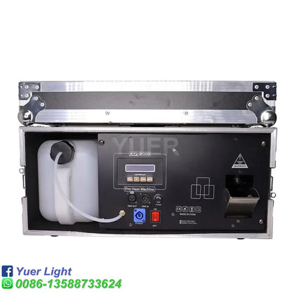 Black & silver 2000w haze machine – party room atmosphere effect