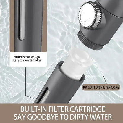Black & silver adjustable high pressure shower head bathroom 3 modes
