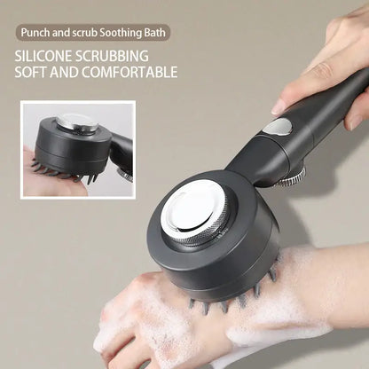 Black & silver adjustable high pressure shower head bathroom 3 modes