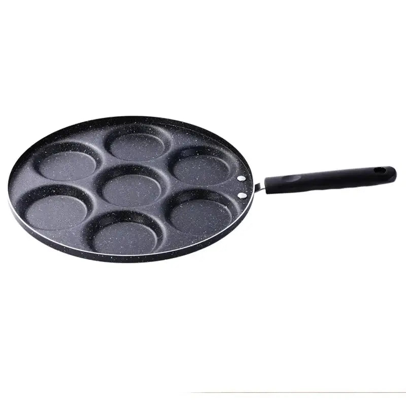 Black speckled 6 hole breakfast egg pan kitchen pancake maker
