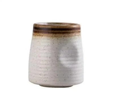 Black speckled ceramic wine sake set with heater for dining room