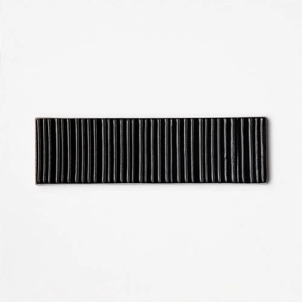 Black Staccato Glossy 2 1/4x7 7/8x3/8