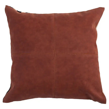 Black stripe faux leather pillow cover living room decor