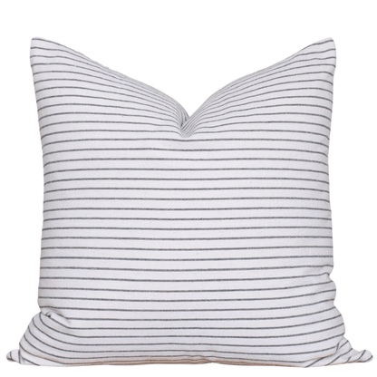Fina Striped Pillow Cover | Cream, Black