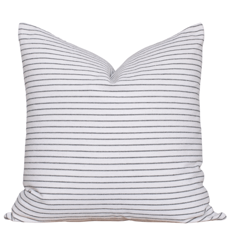 Fina Striped Pillow Cover | Cream, Black
