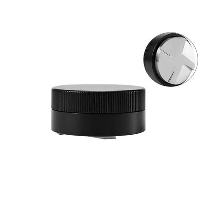 Black textured espresso tamper kitchen gravity powder tool