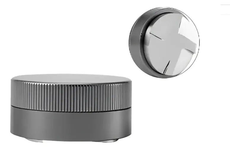 Black textured espresso tamper kitchen gravity powder tool