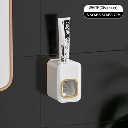 Black translucent inverted toothbrush holder and bathroom storage rack