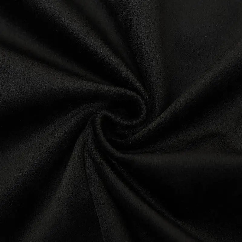 Black velvet tassel fringe pillow cover for living room sofa