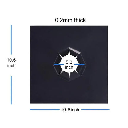 Black washable gas stove surface protector 6-pack kitchen mats