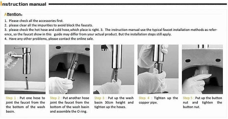 DecorBites™ Black Waterfall Bathroom Faucet Mixer Tap