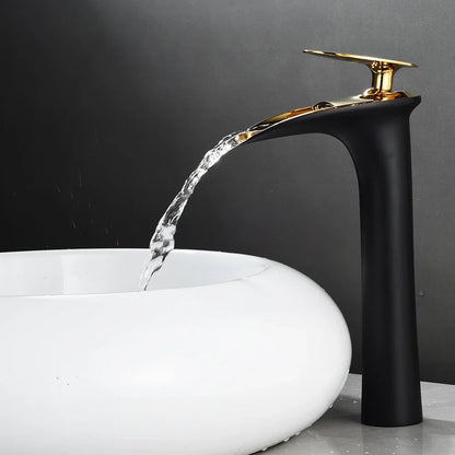 DecorBites™ Black Waterfall Bathroom Faucet Mixer Tap