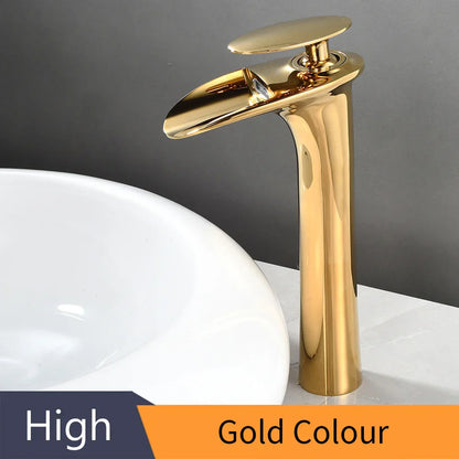 DecorBites™ Black Waterfall Bathroom Faucet Mixer Tap