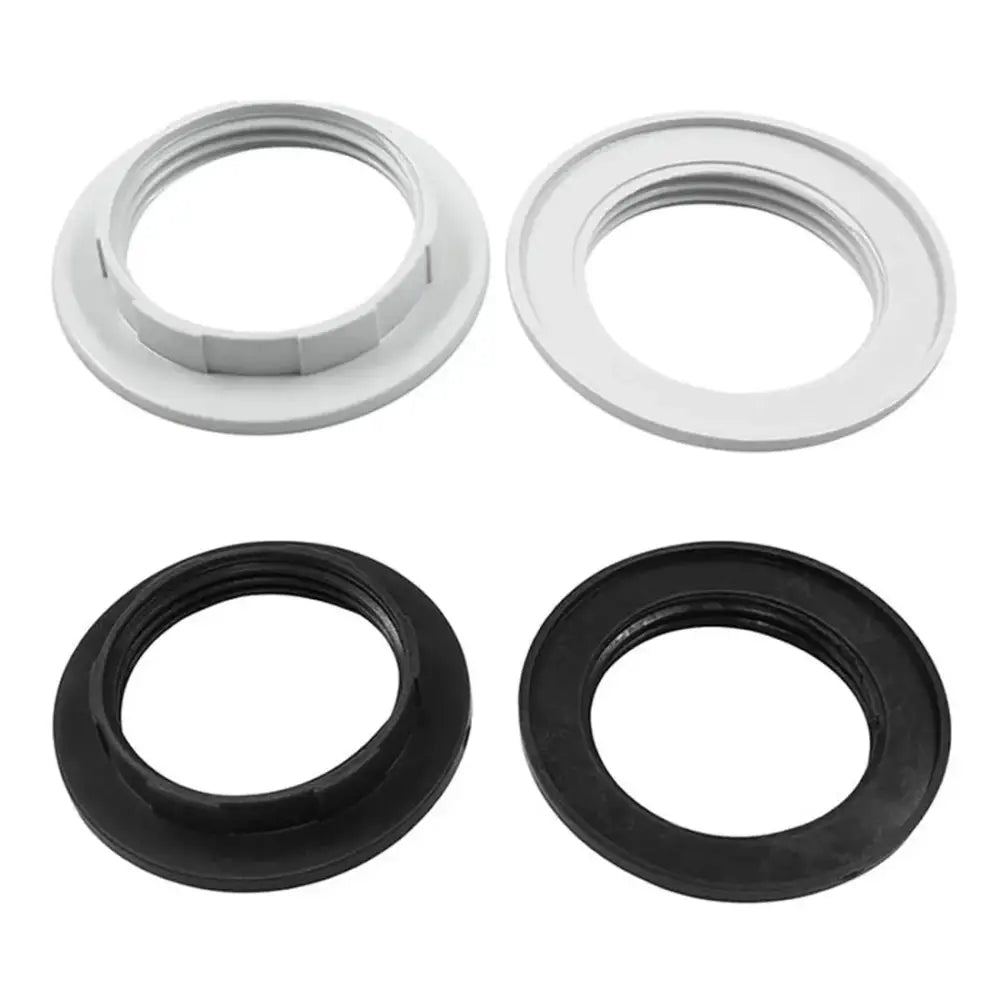 Black & white 40mm collar rings light socket kitchen adapter