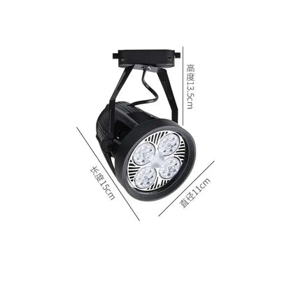 Black & white metallic cob ceiling spotlight 4 led living room light