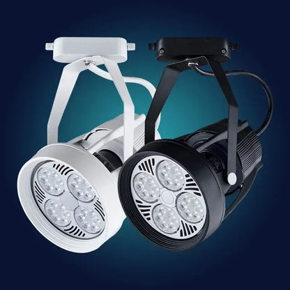 Black & white metallic cob ceiling spotlight 4 led living room light