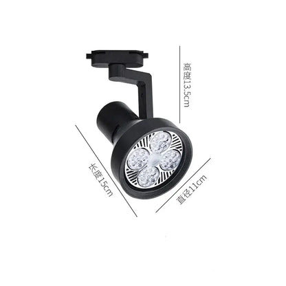 Black & white metallic cob ceiling spotlight 4 led living room light