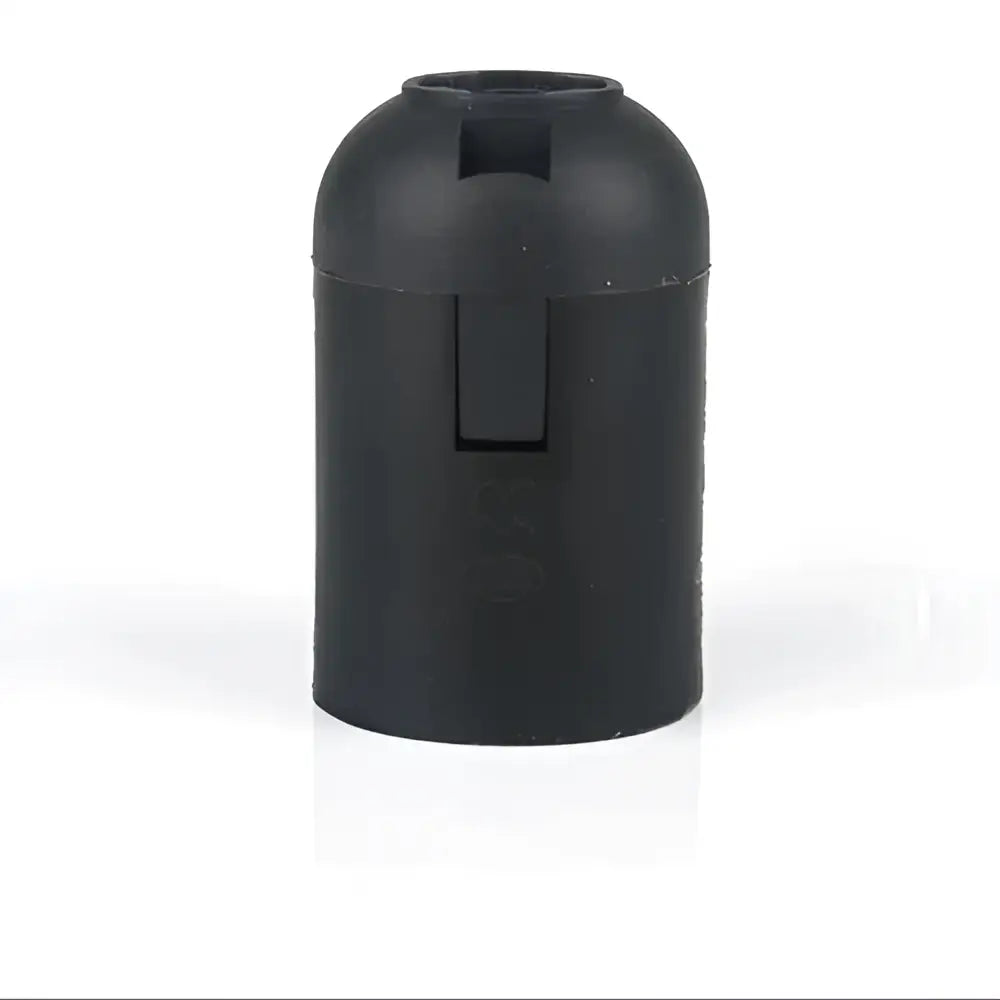 Black & white plastic lamp holder socket for living room luminaire