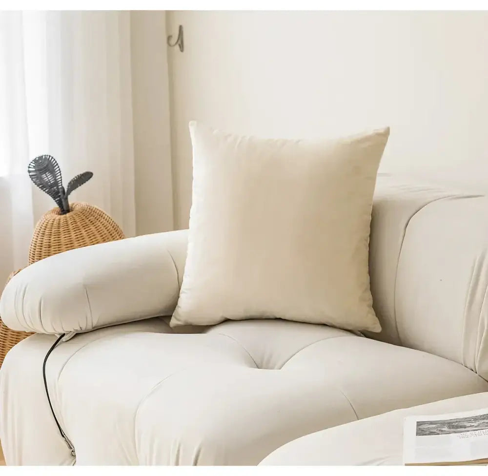 Black & white striped knitted crochet cushion cover living room