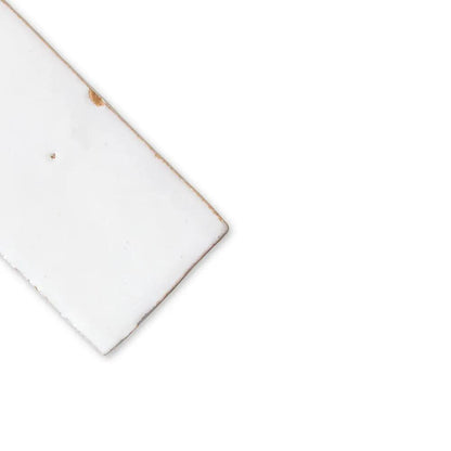 Blanc Niege Glossy Subway Zellige Tiles 2x6