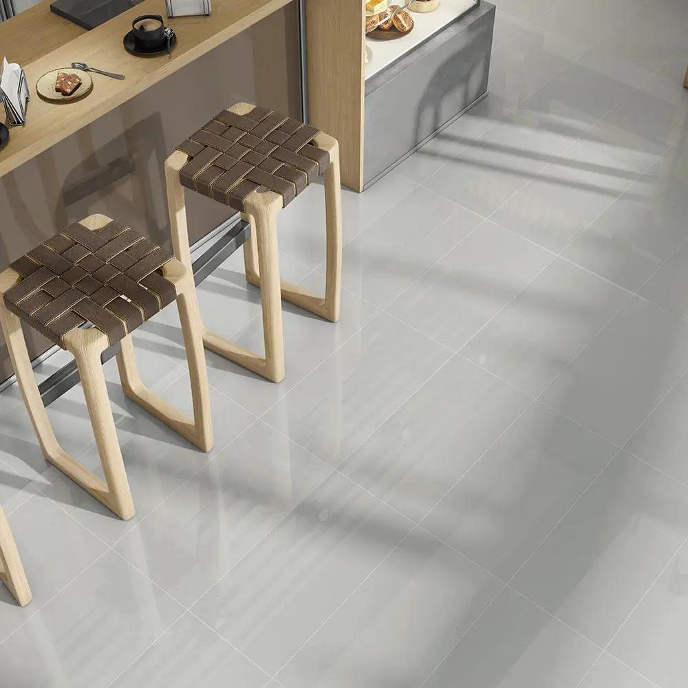 Blanco Marjinal Polished Marble Look Porcelain Tiles 12x24