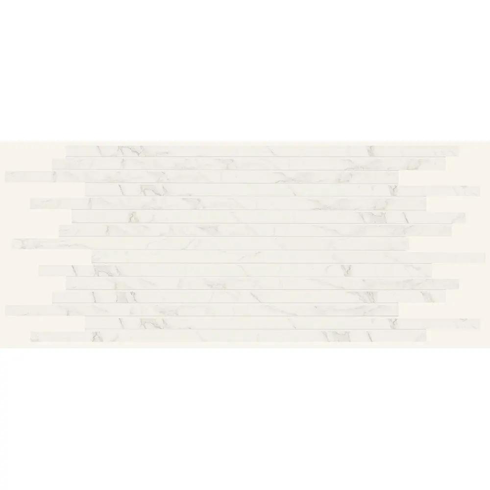Blanco Polished&amp;rectified 3/4x12 Linee Marble Look Porcelain Mosaics 12x24