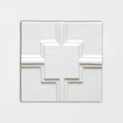 Palace Blanc Glossy Link Ceramic Wall Decos 6x6