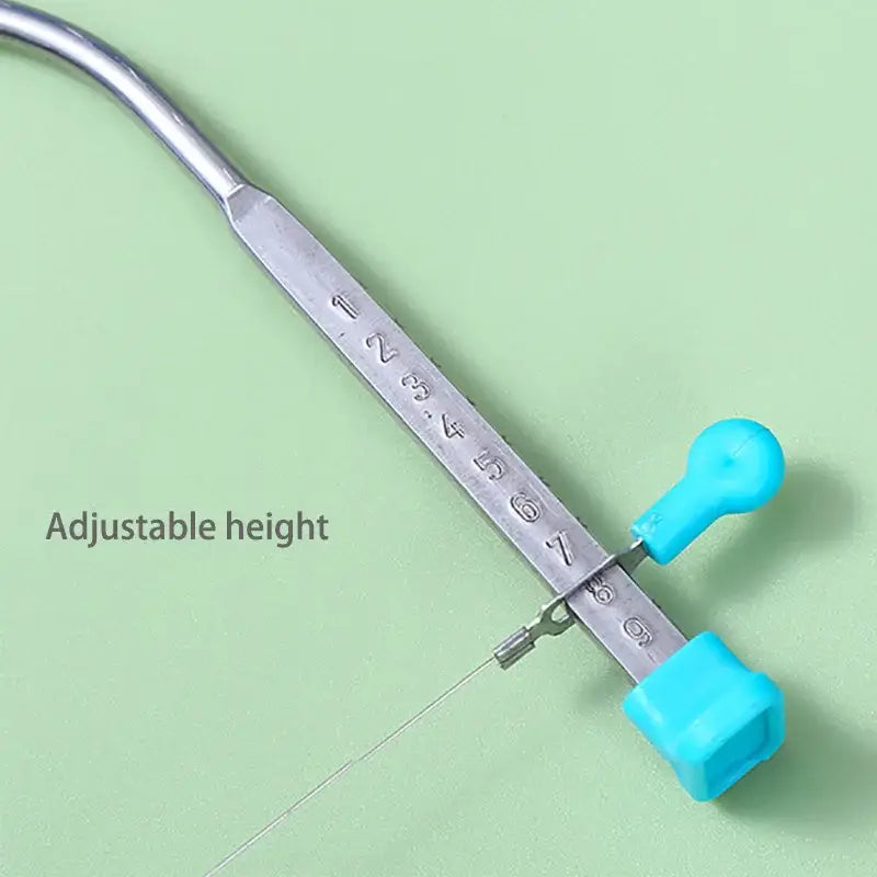 Blue adjustable stainless steel cake slicer kitchen baking tool