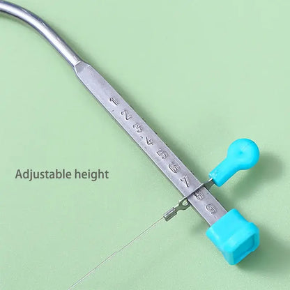 Blue adjustable stainless steel cake slicer kitchen baking tool