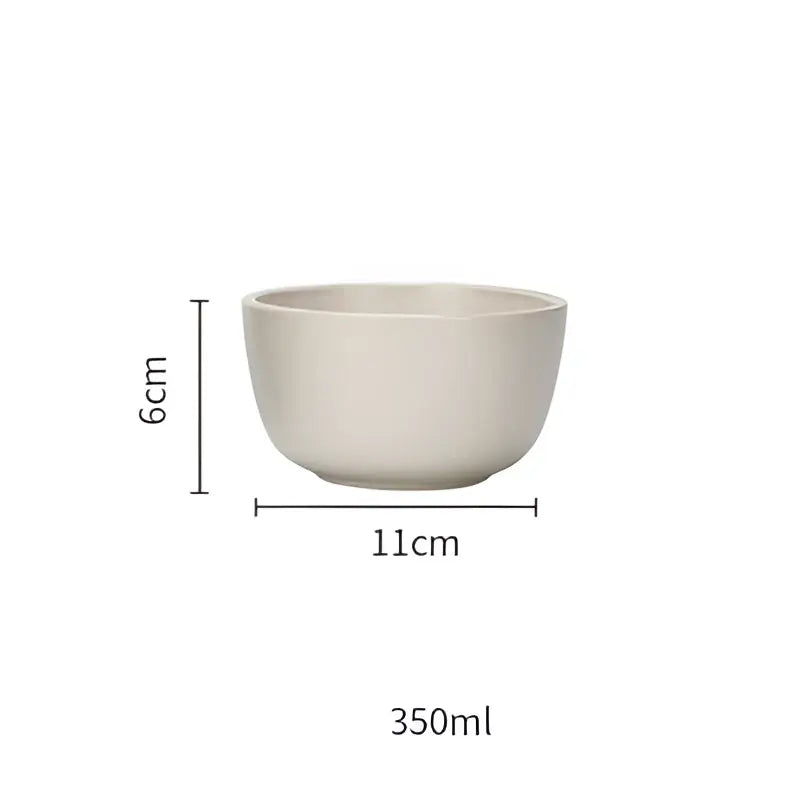 Blue and gray ceramic morandi bowl dining room gold trimmed dinnerware