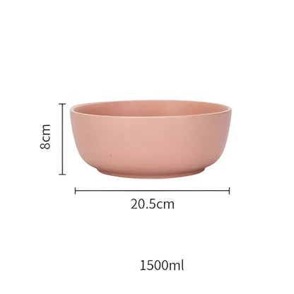 Blue and gray ceramic morandi bowl dining room gold trimmed dinnerware