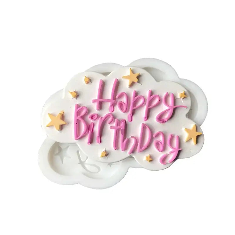 Blue and pink cloud silicone molds – kitchen birthday cake decor