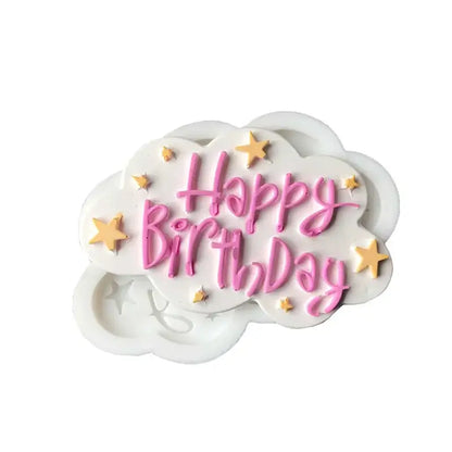 Blue and pink cloud silicone molds – kitchen birthday cake decor